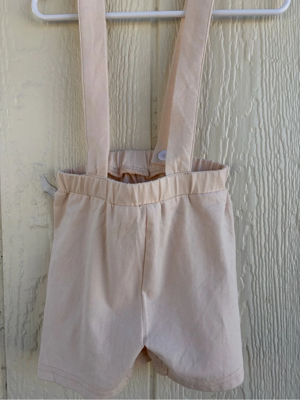 Cream Suspender Shorts with Yellow & Brown Floral Bodysuit - Girls Bottoms 2T/3T